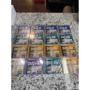 Lot of 16 MEMOREX DVD+RW, 8x 4.7 GB 120 min Standard Jewel Case, New Sealed